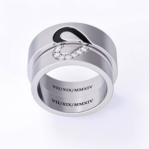 Matching Wedding Ring Bands .925 Silver 14k Gold Diamonds